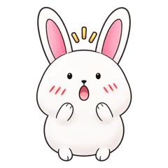 びっくりするうさちゃん