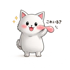 いたずらするにゃんにゃか