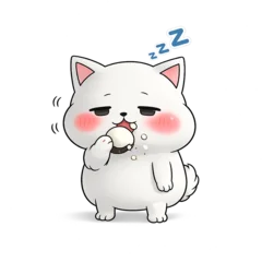 眠そうなにゃんにゃか